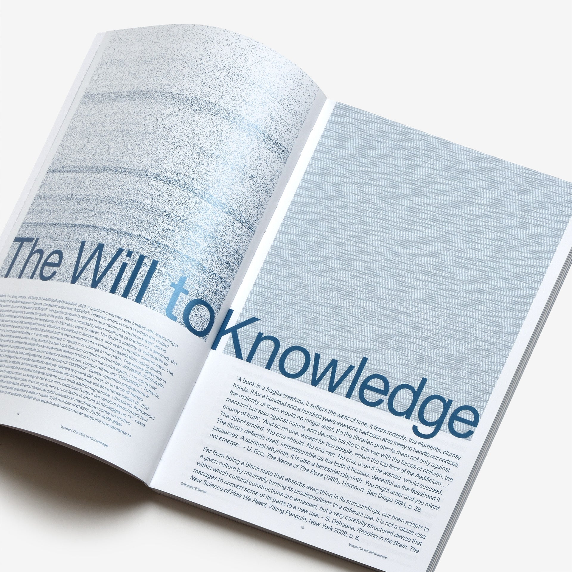 Vesper 14: The Will to Knowledge