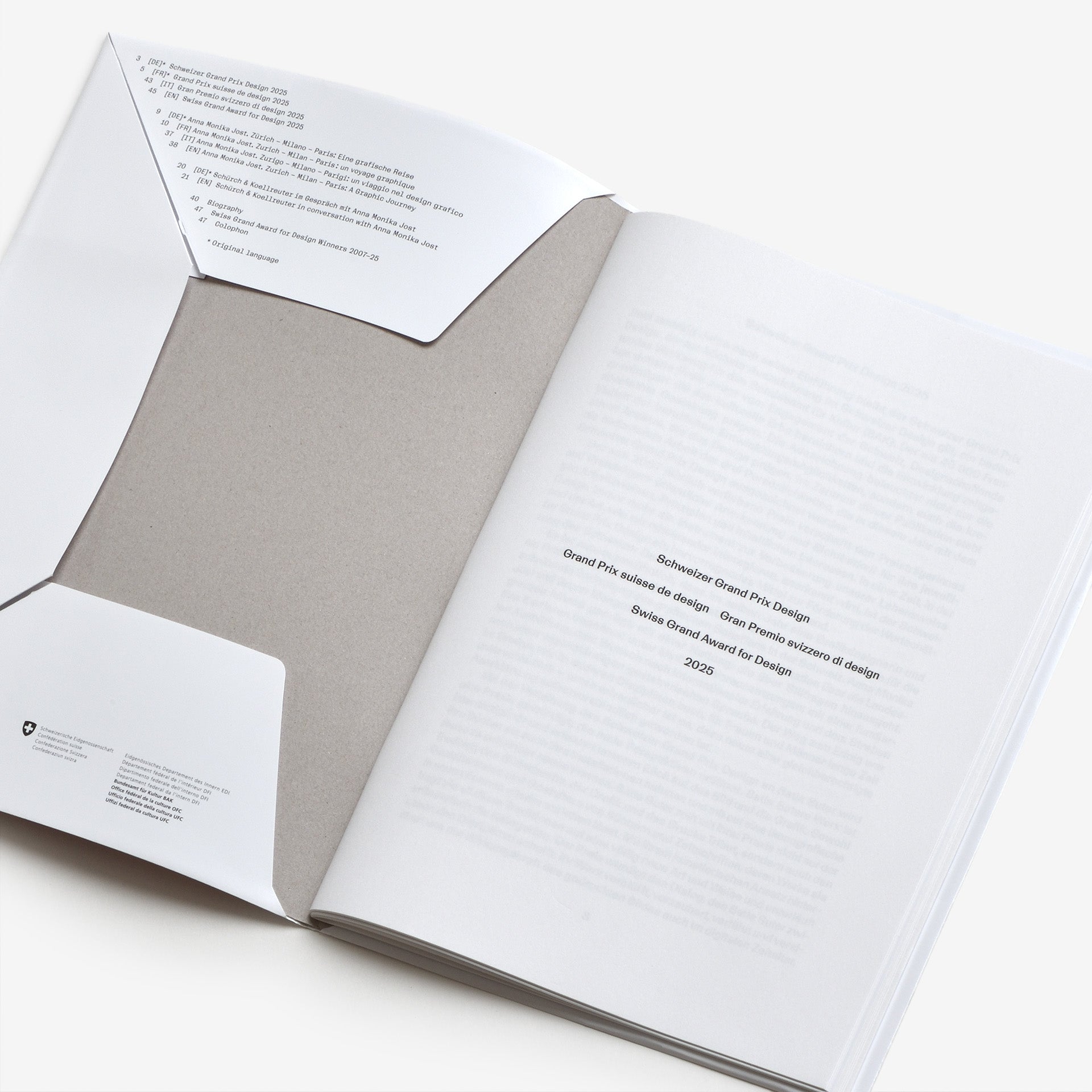 Swiss Grand Award for Design 2025