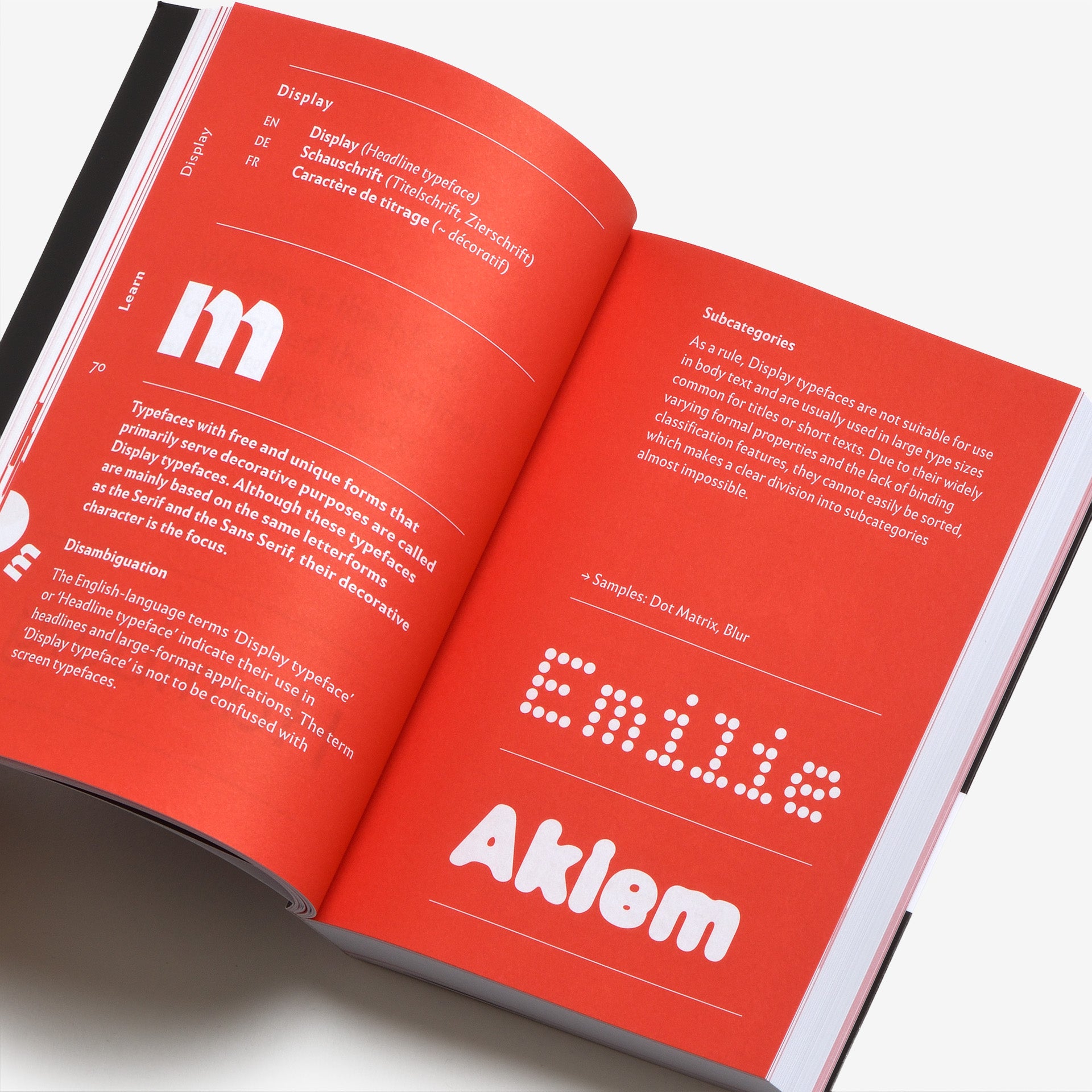 The quick classification guide for typography: A handbook for designers