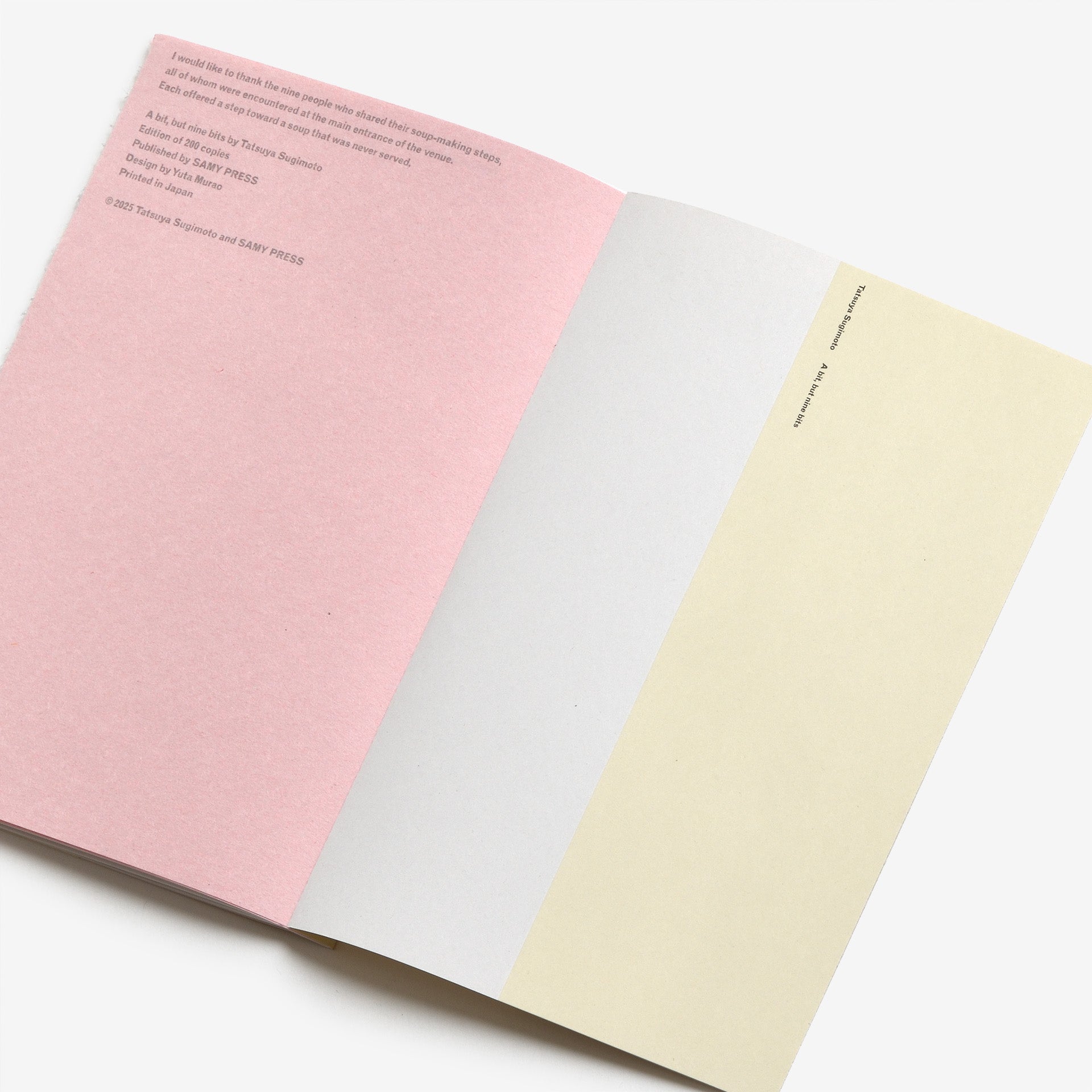 Tatsuya Sugimoto: A bit, but nine bits