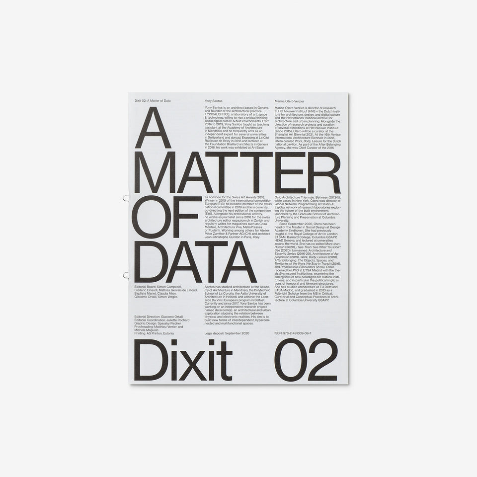 Dixit #02 A Matter of Data