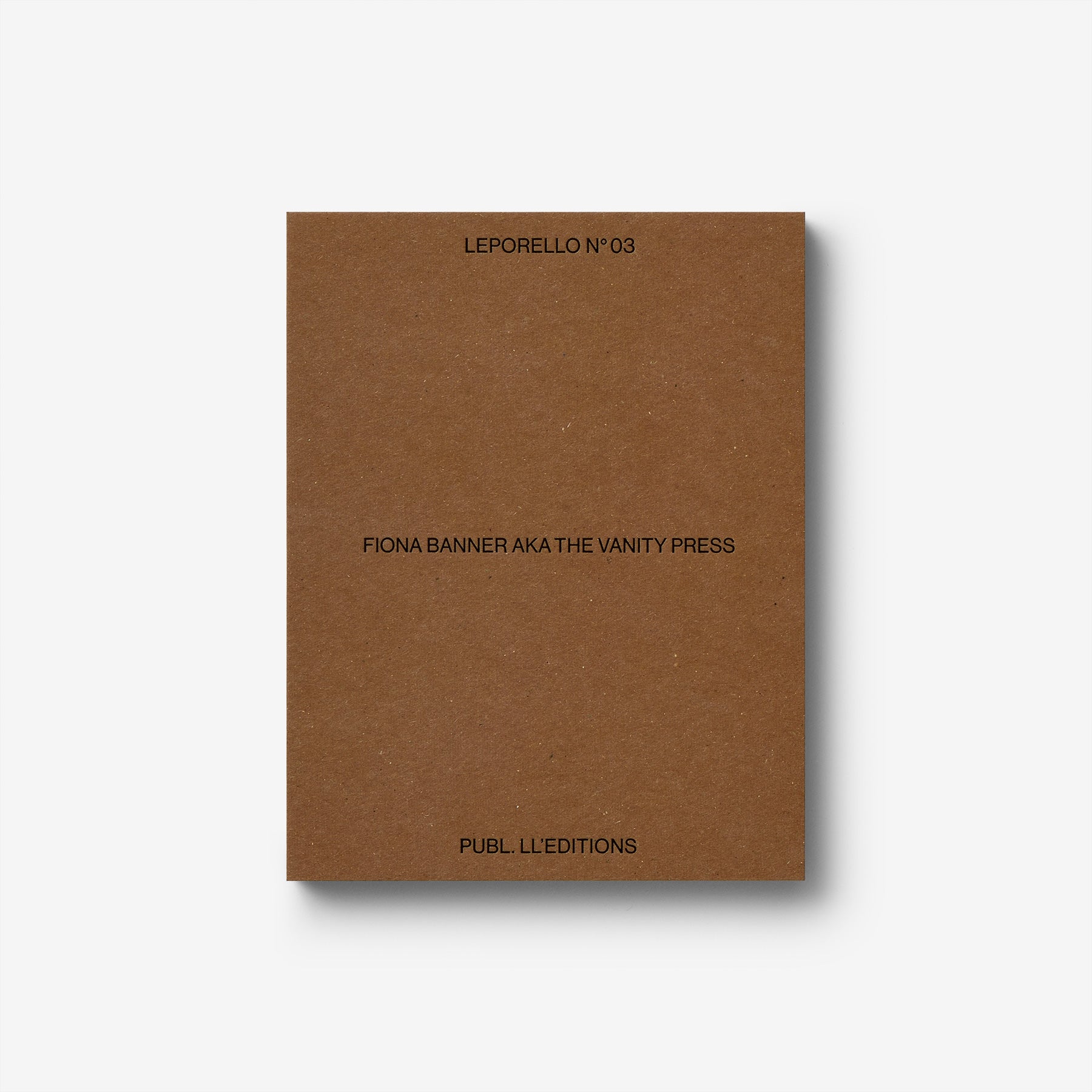 Leporello N° 03 by Fiona Banner aka The Vanity Press