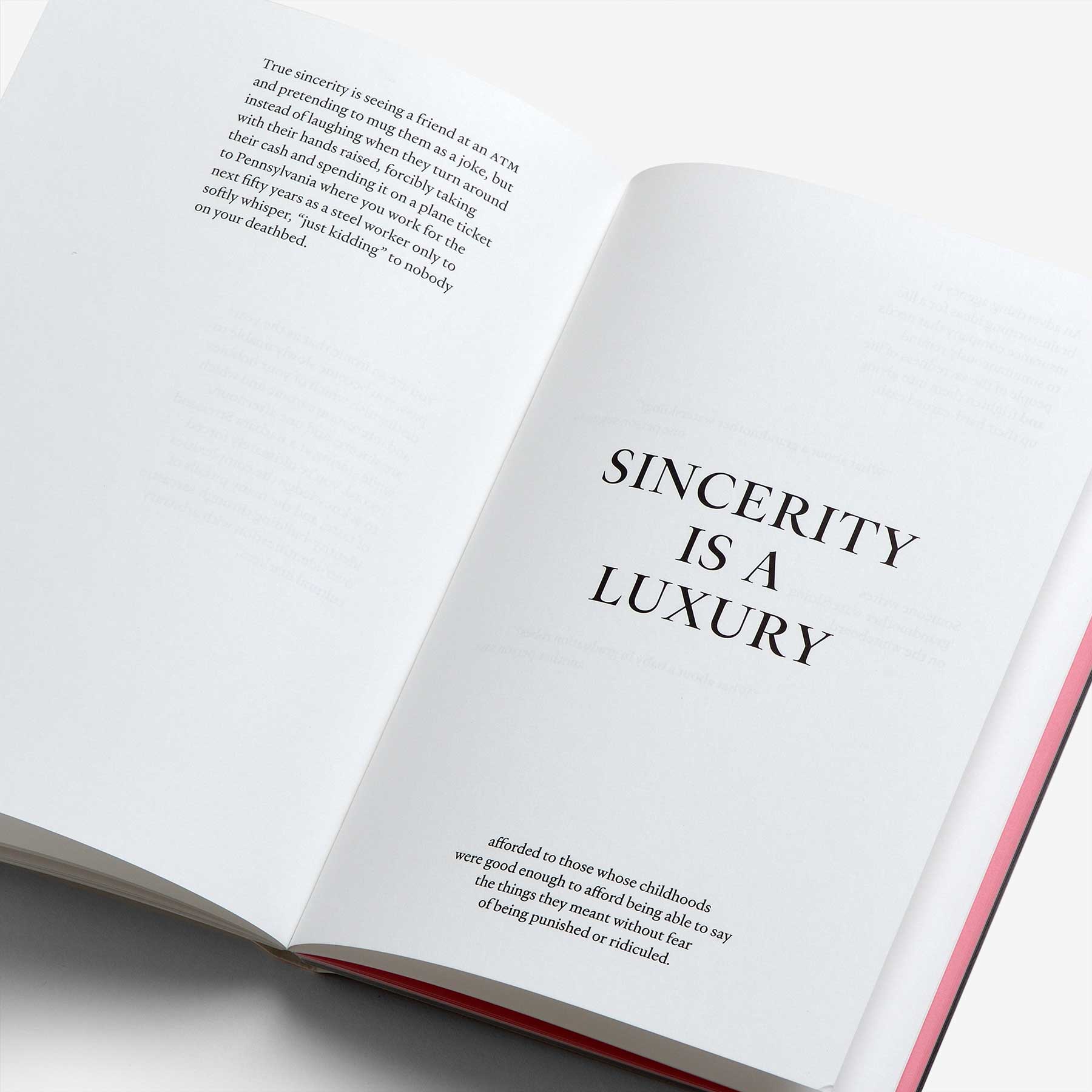 Sincerity/Irony Heldane Specimen Book