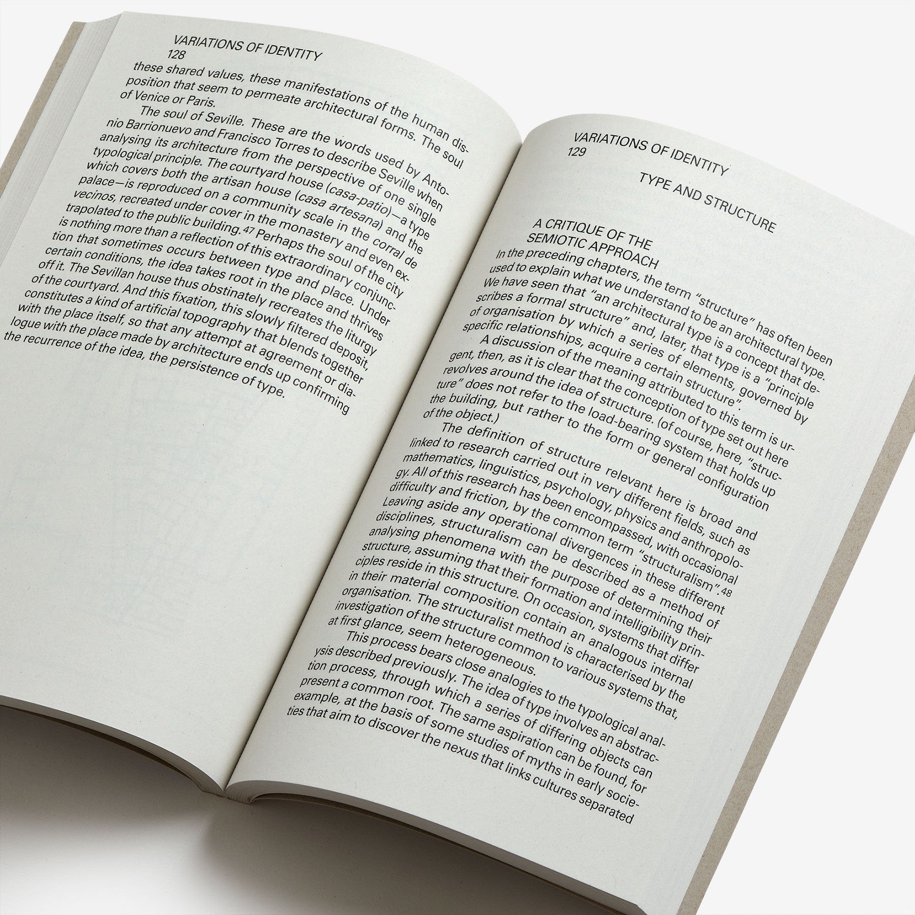 Variations of Identity: The Type in Architecture